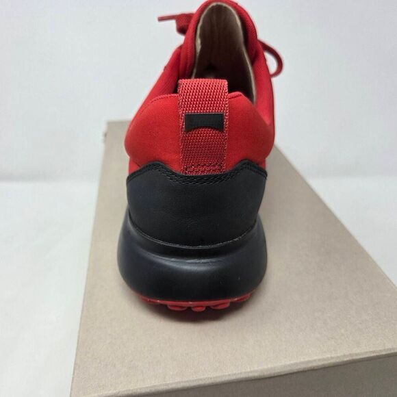 CAMPER CANICA RED BLACK NUBUCK RUNNING SNEAKERS SHOES MENS SIZE 12 EU 45 NEW - Picture 4 of 8